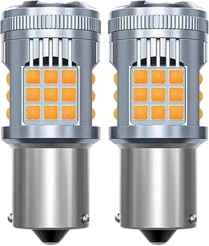 1156 Amber 150 degree single contact indicator 30w High Power Canbus Led  -Set