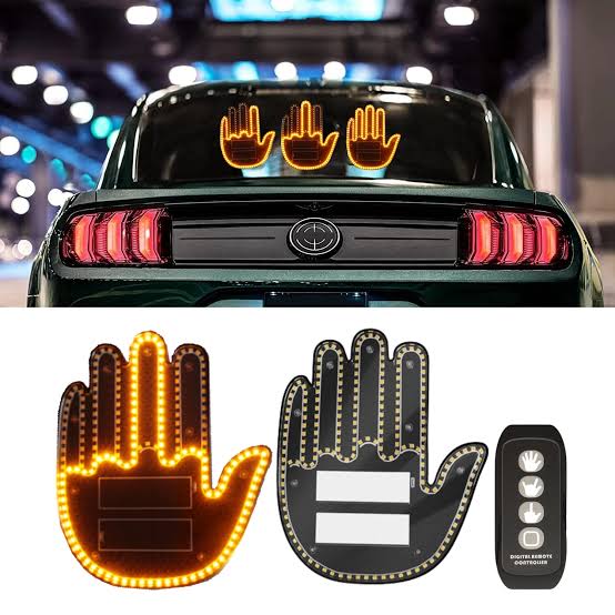 LED Finger Gesture Car Light with Remote Control