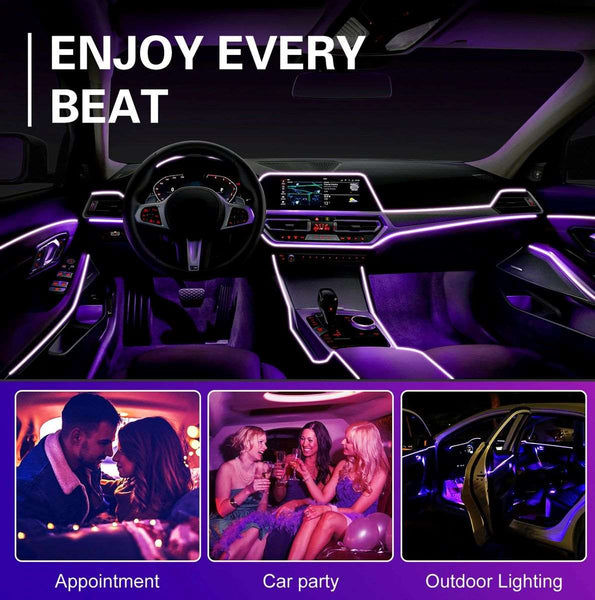 Ambient 2 source Rgb Interior car lighting